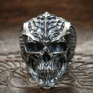 Badass Dragon Skull Men's Punk Ring Abyss Warrior Birthday Gift-Men Jewelry